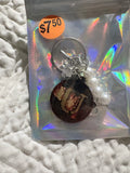 U initial keychain charm
