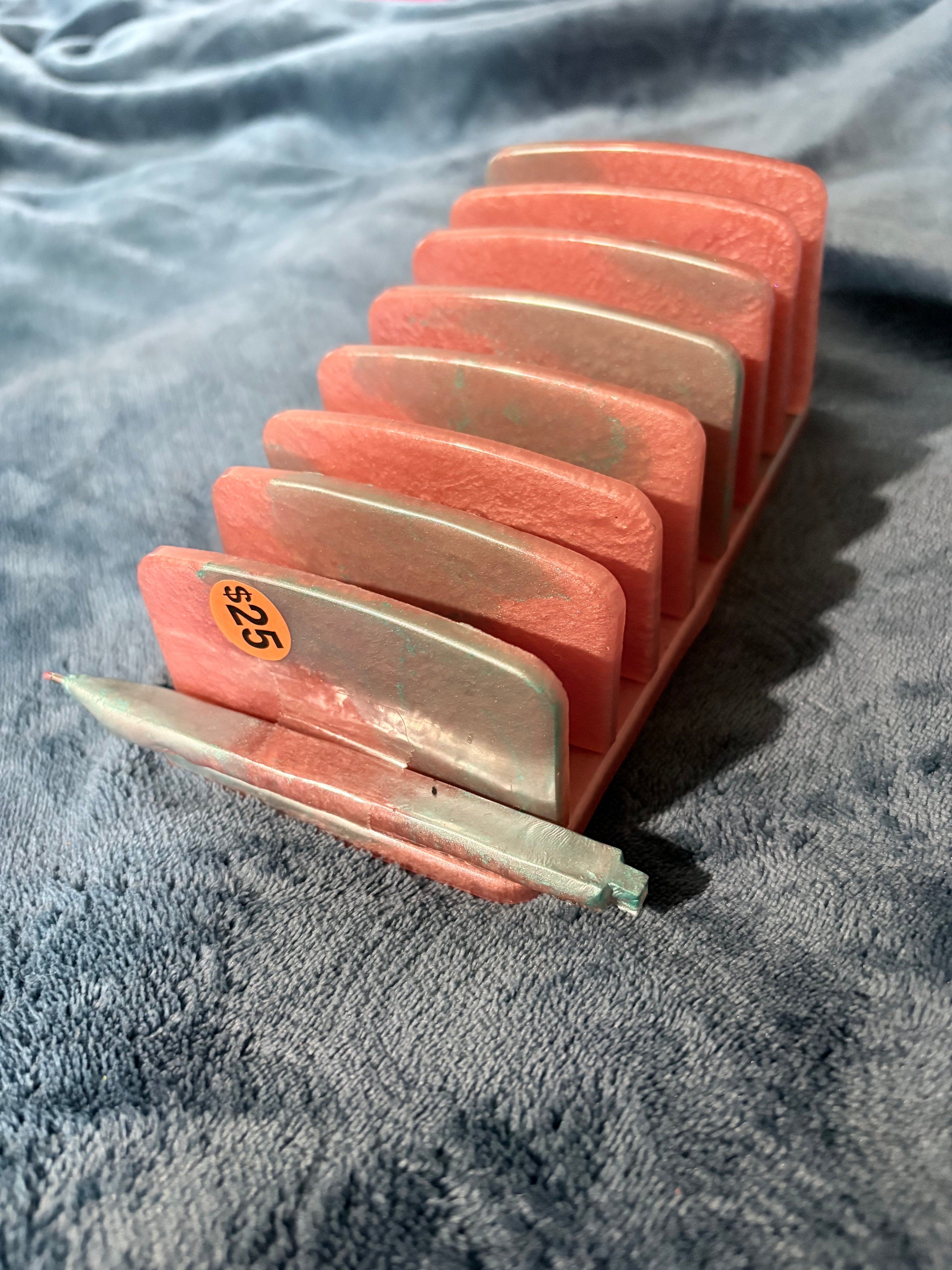 Letter organizer and pen duo